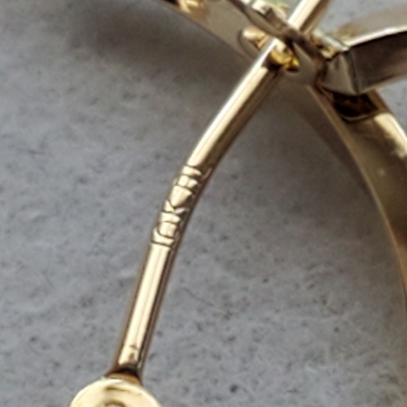 10K Yellow Gold Hoop Earrings - Picture 12 of 14